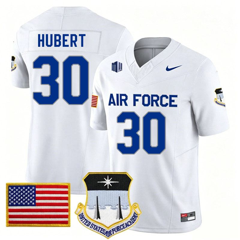 Air Force Falcons #30 Isaac Hubert College Football Jerseys,Uniforms-White